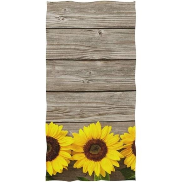 Soft Hand Towels, Sunflowers Highly Absorbent Hand Towels for Bathroom - Picture 2 of 5